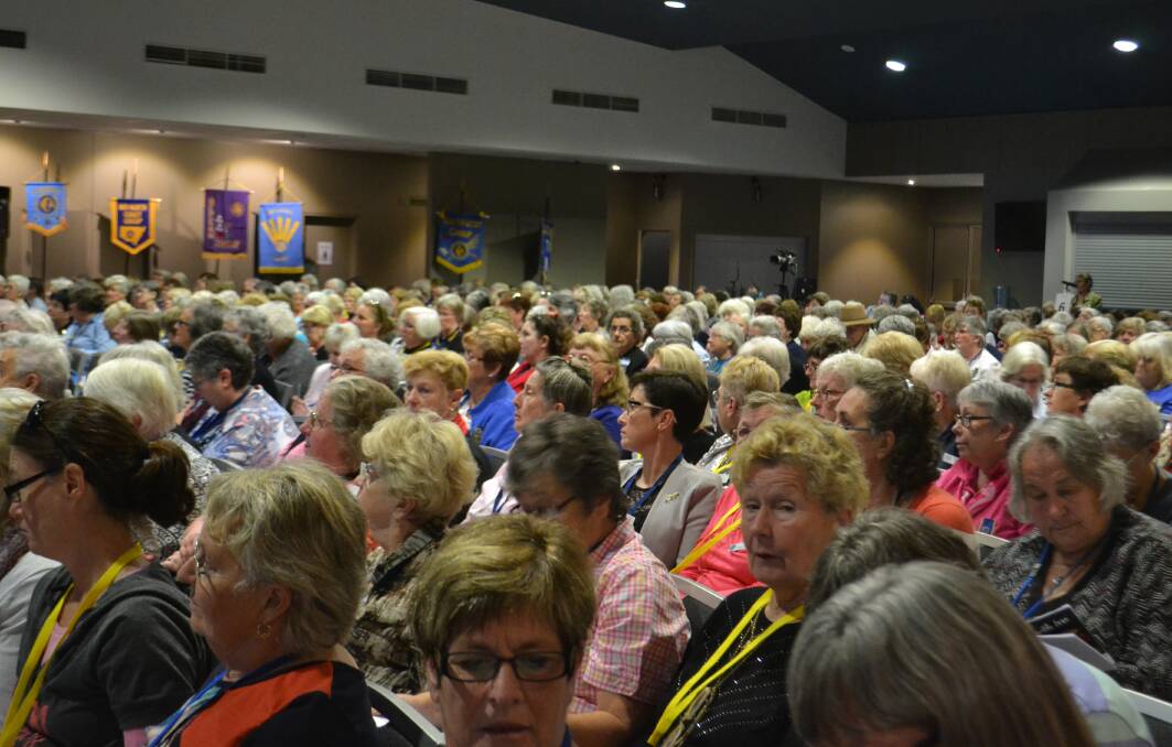 CWA members meet at the Mingara Recreation Club at Tumbi Umbi on the Central Coast. They voted to make it a policy to ban all new alternative gas exploration in NSW.