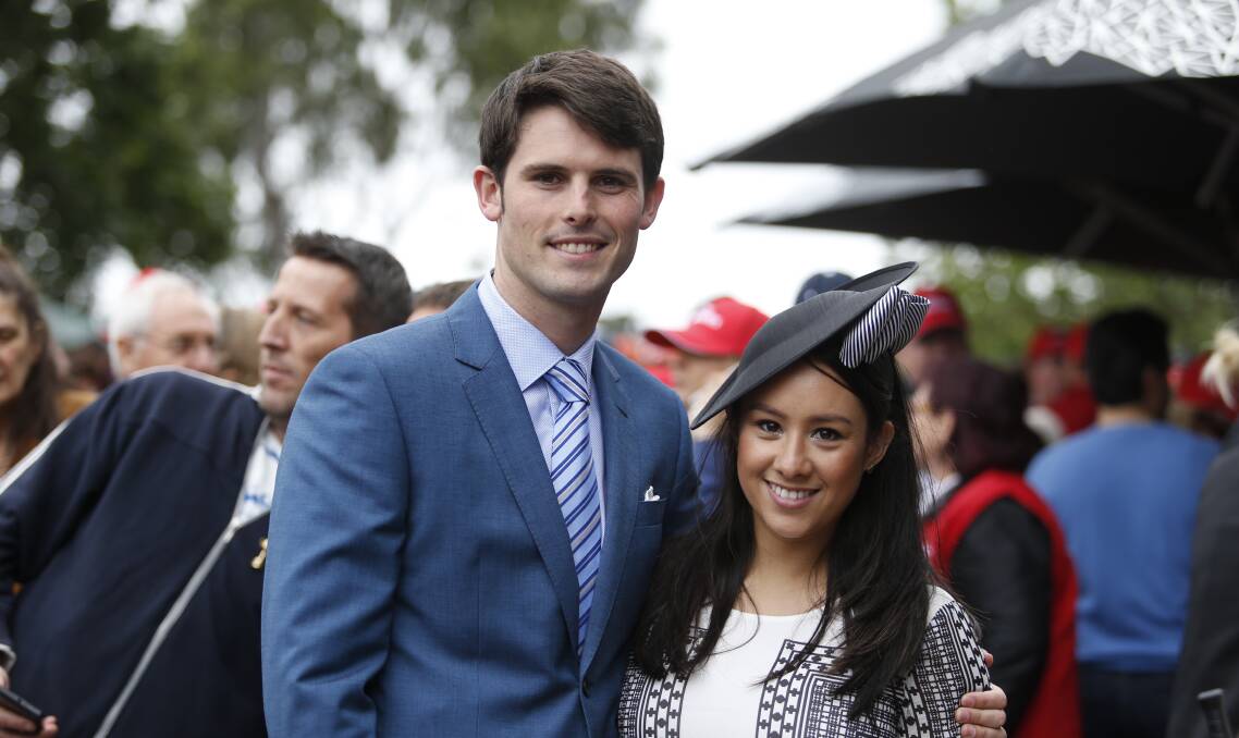 Family first. James Cummings with his wife Monica. James has decided to leave his famous grandfather's racing stables Leilani Lodge for a job as Godolphin's head trainer in Australia