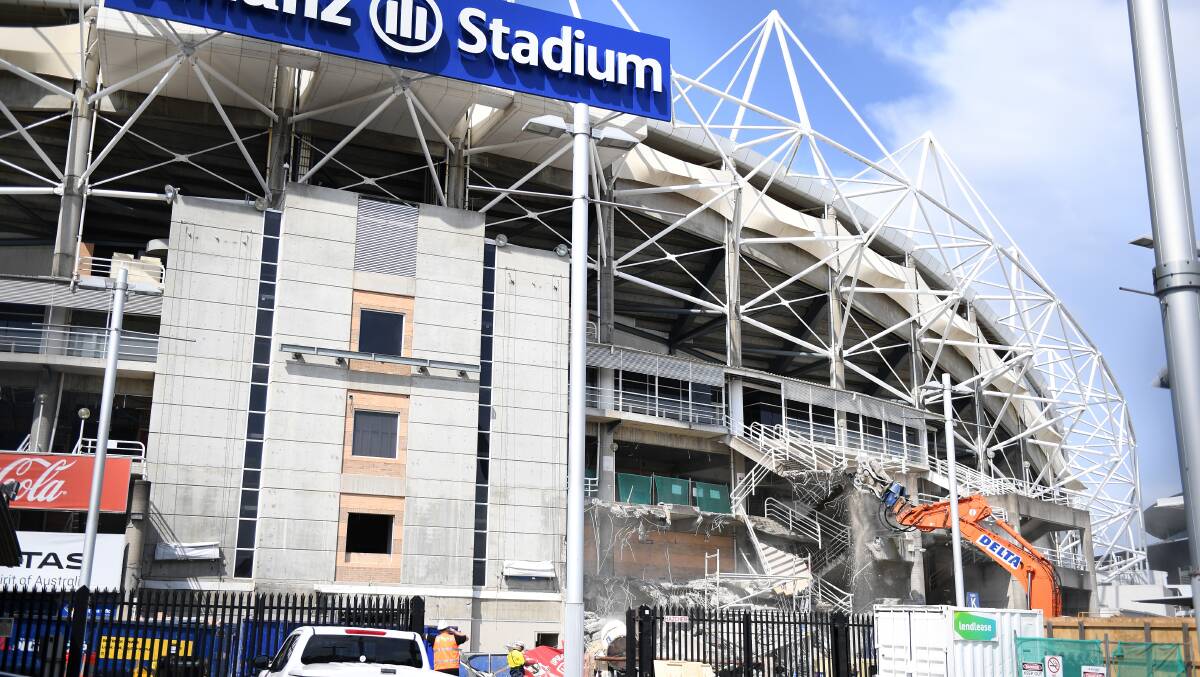 Allianz Stadium is coming down. Demolition has already started on the old Sydney Football Stadium. The stadium spend has caused an uproar in regional NSW.