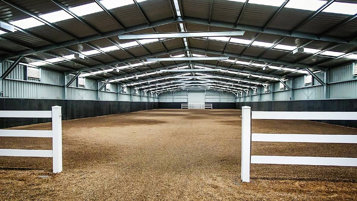 The property has a 60 metre by 20m indoor arena.