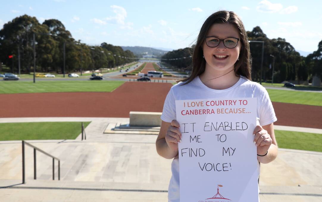 2016 NSW Country to Canberra participant Mandy Mills, Foster, encourages all young country girls to enter year's program.
