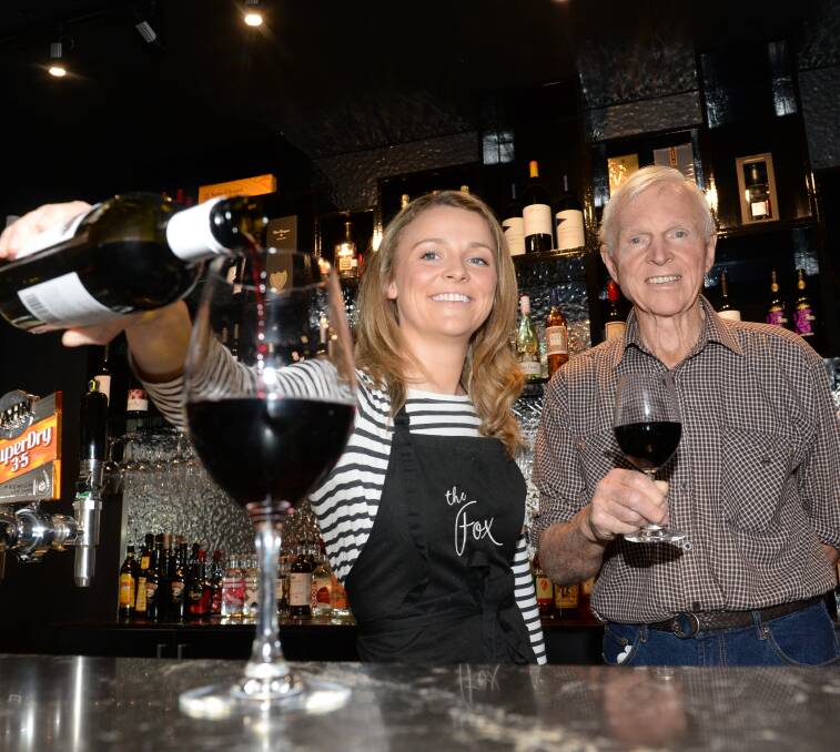 For a top tipple in Walgett head to The Fox Wine Bar. Pictured is the bar's manager Emily Wilson and owner Rod White. The bar is only open on Friday nights but can host functions any night of the week. 