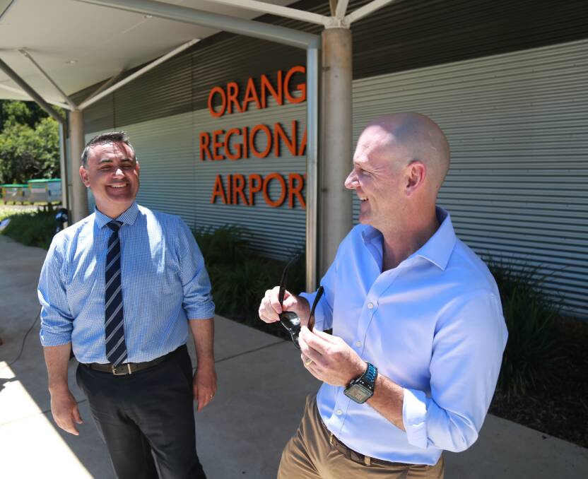 Nationals leader, John Barilaro, and deputy leader, Niall Blair, are in Orange this week to meet with the community. 