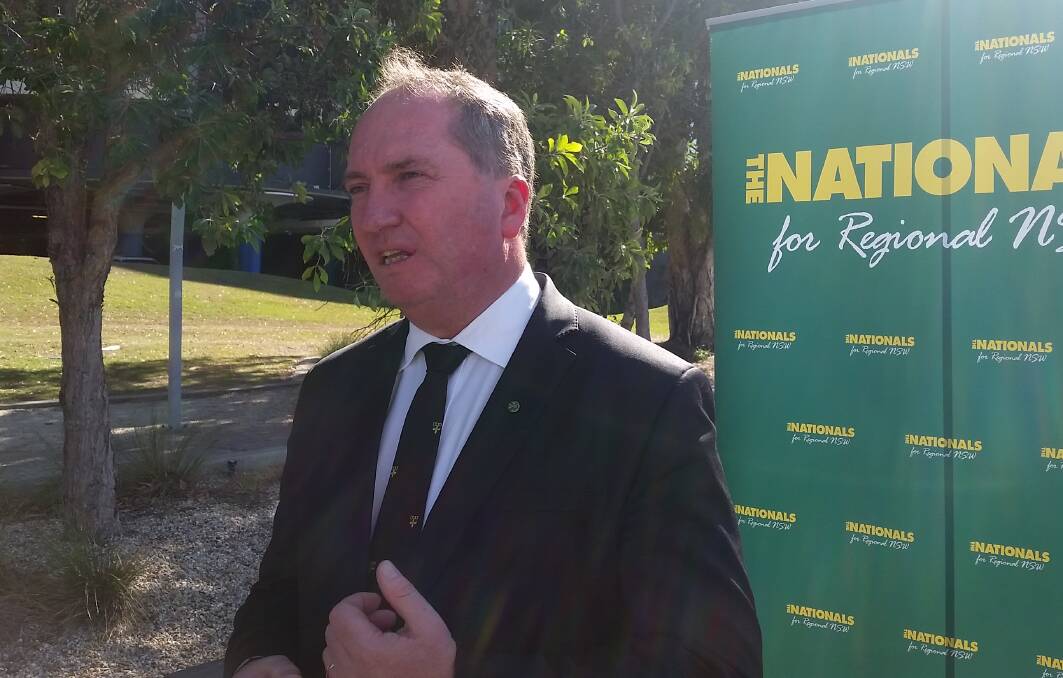 Nationals leader and Deputy Prime Minister Barnaby Joyce announces a $25 million cancer  treatment facility for Dubbo.