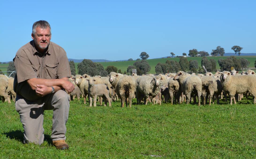 Chris Reiss with partner Wendy Crockett, “Iona”, Larras Lee, operates a mixed farming operation, including 1400 Dohne breeding ewes and is reaching lambing percentages of 180 percent. 