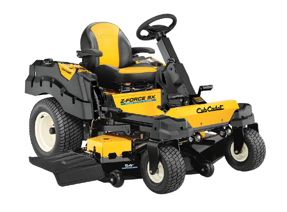 MORE OPTIONS: Cub Cadet’s Z-Force SX 54 mower is equipped with a 24 HP professional grade Kawasaki FR Series V-Twin engine, which can tackle domestic acreage.