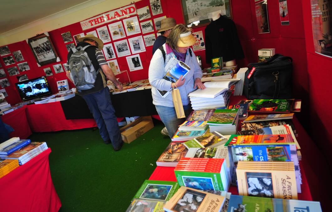 The Land's Rural Bookshop is a popular attraction at Commonwealth Bank AgQuip.