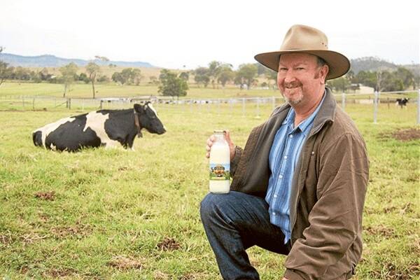 South East Queensland milk producer Greg Dennis and his family last week launched their own milk label, Scenic Rim 4 Real Milk, processed and bottled on farm.