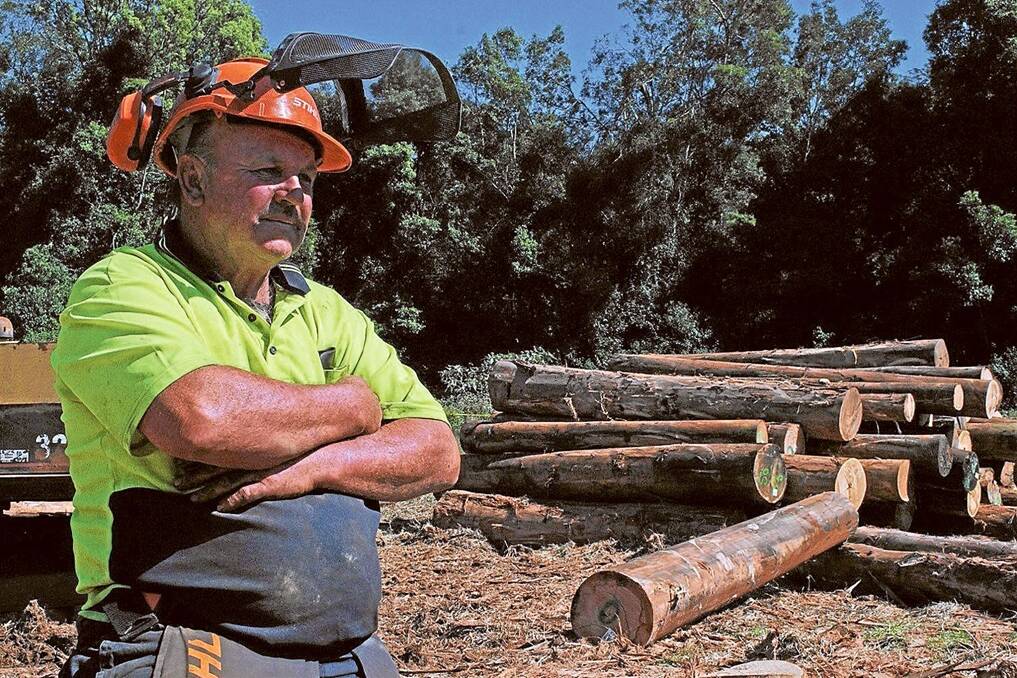 Logging contractor at Whian Whian, Ron Armfield.