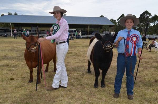 The champions from the Farming Small Areas Expo small breeds cattle show.