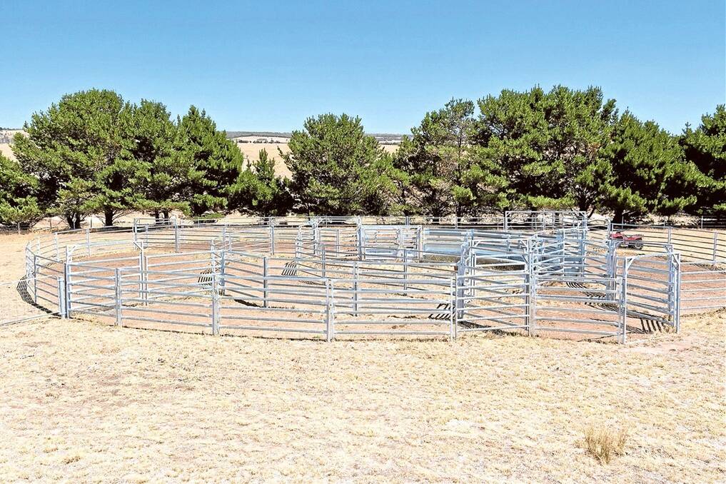 Added to the property by the current owners, this 200-head capacity set of steel cattle yards has all-weather loading capabilities.