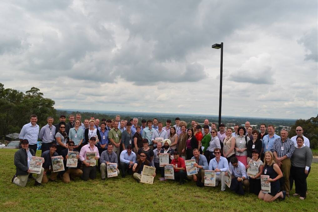 Nuffield scholars, organisers and visitors came to The Land's headquarters at North Richmond. 