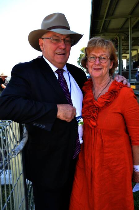 Rob Coombes, Bathurst Thoroughbred Racing committeeman, and Jacqui Elson-Green, Blackheath.