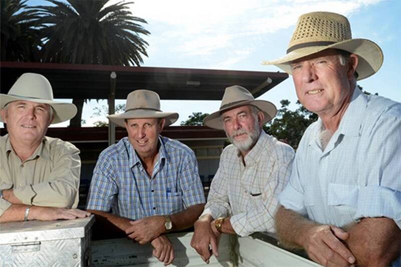 Tamworth men Bill Caley, Bede Burke, Russell Webb and Neville Evans are backing a Drought Buster BBQ to give support to the drought-stricken Walgett farming and business community. 