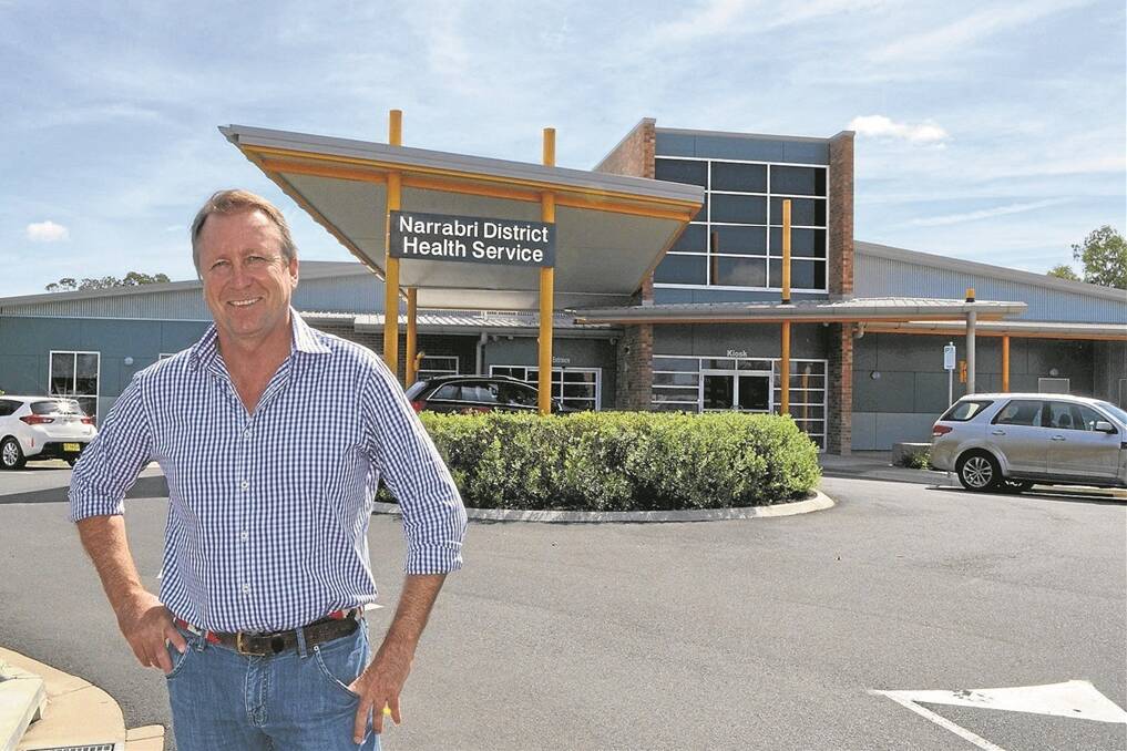 Member for Barwon Kevin Humphries says the next 12 months will be focused on increasing services with more police, nurses and teachers, along with developing the native vegetation laws and creating policy around natural resource management. He is pictured at the Narrabri hospital which received $38 million for redevelopment.