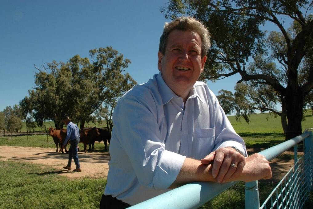 Barry O'Farrell on a Cowra farm visit in February 2010 - a year before he became Premier.