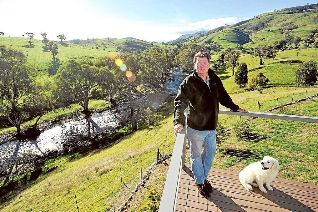 Regional Tourism Network chairman David Sheldon at Elm Cottage, Tumut. His luxury accommodation business has gone from strength to strength thanks to careful planning.