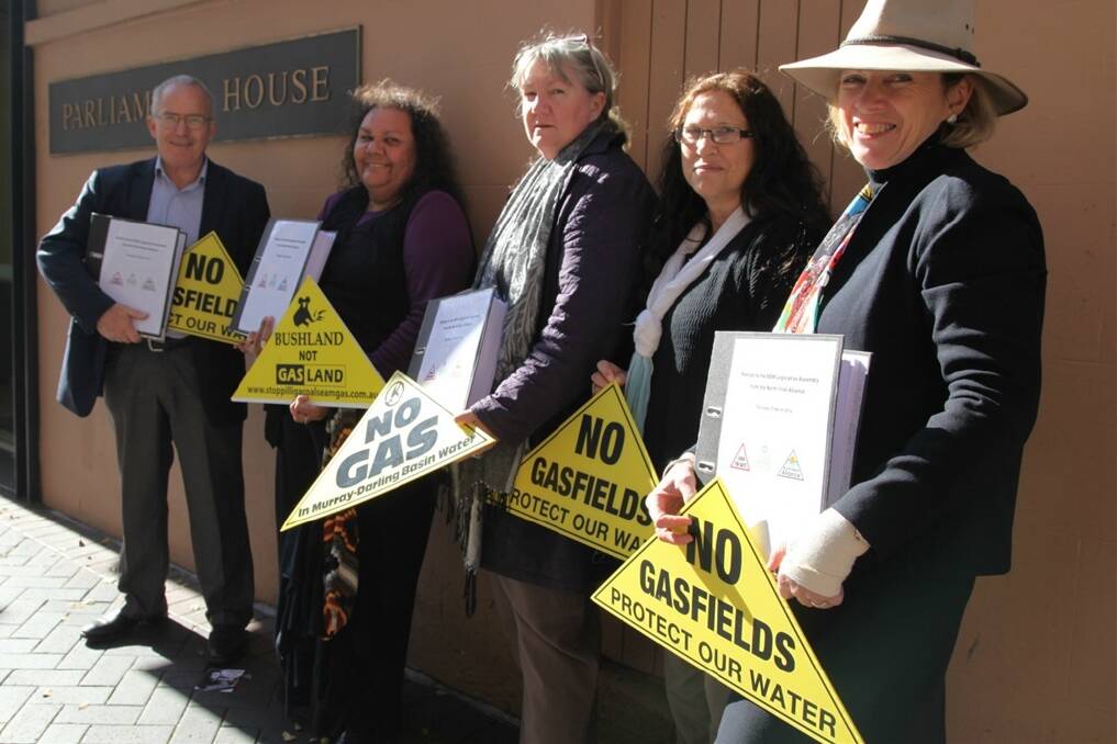 North West Alliance members delivering their petition to NSW Parliament.