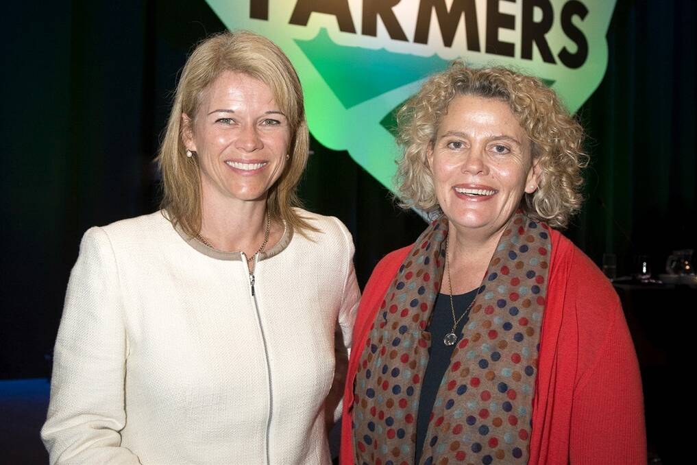 Primary Industries Minister Katrina Hodgkinson and NSW Farmers president Fiona Simson.