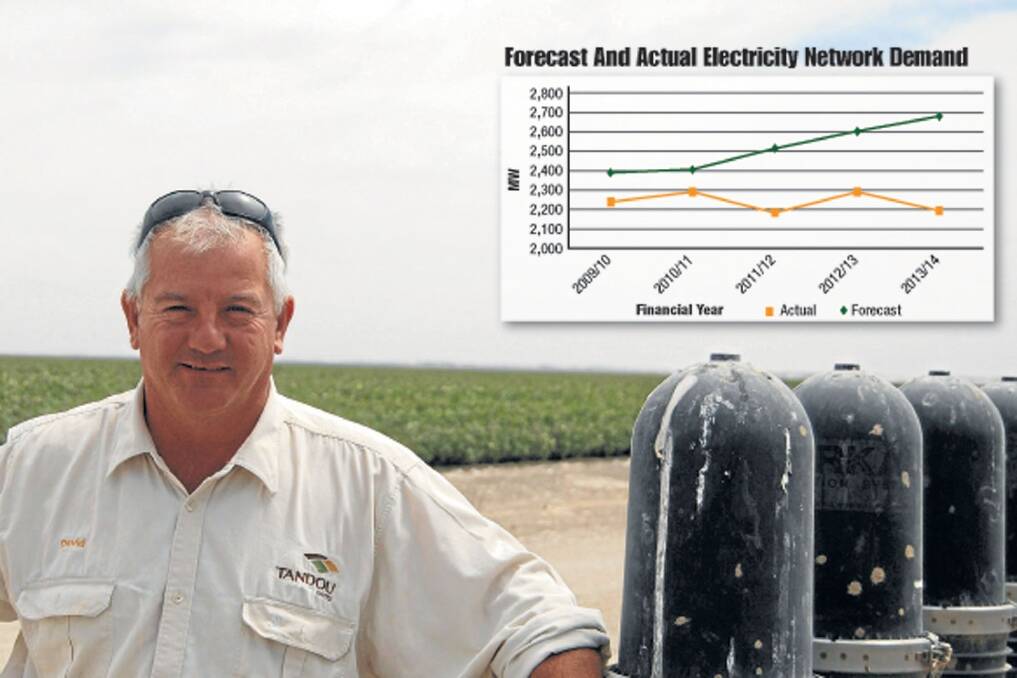 Drip irrigation manager for Western cropping outfit Tandou, David McClure.