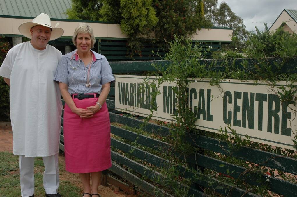 Warialda doctors Clem Gordon and Di Coote.