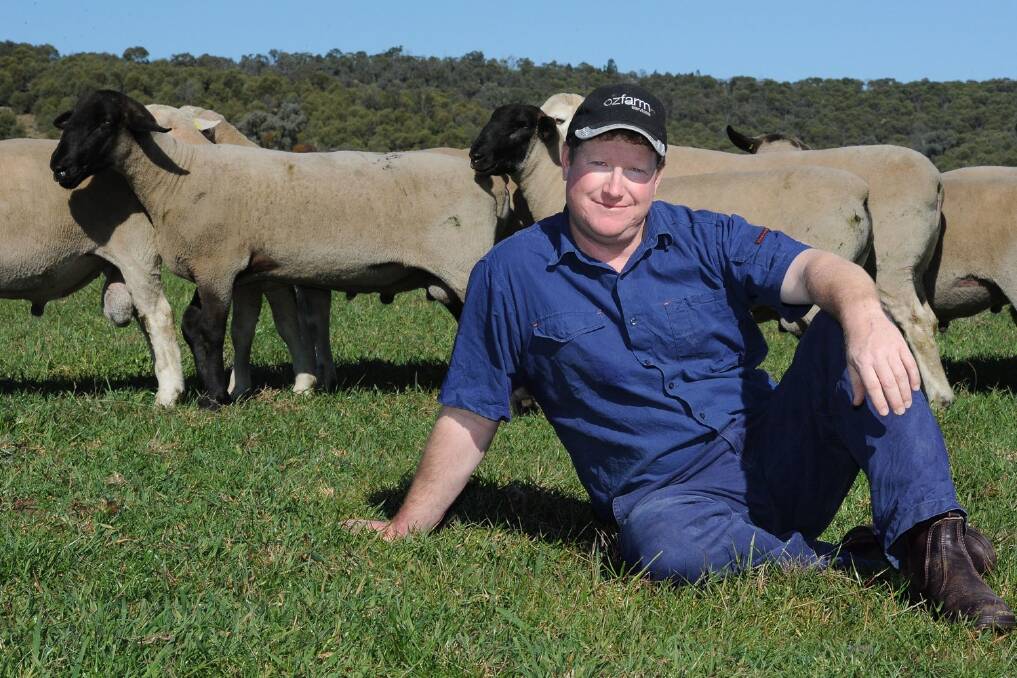 Jason Barker enjoys both of his jobs as a policeman and as a farmer in Parkes