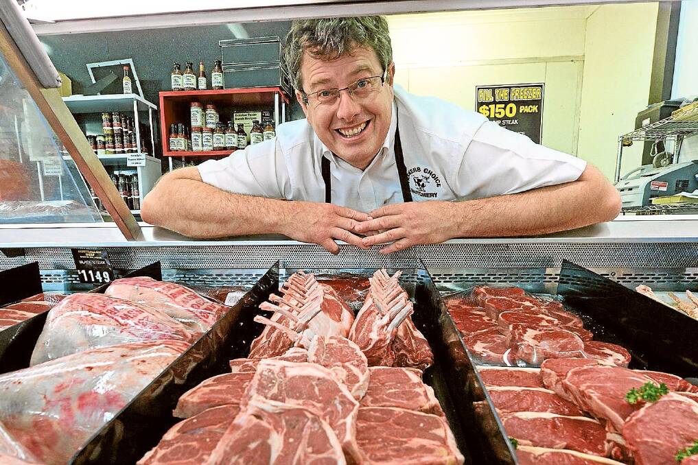 Jason Wall, who with his brother-in-law Jason Roach, runs the two-shop Farmer’s Choice Butchery business in Dubbo.