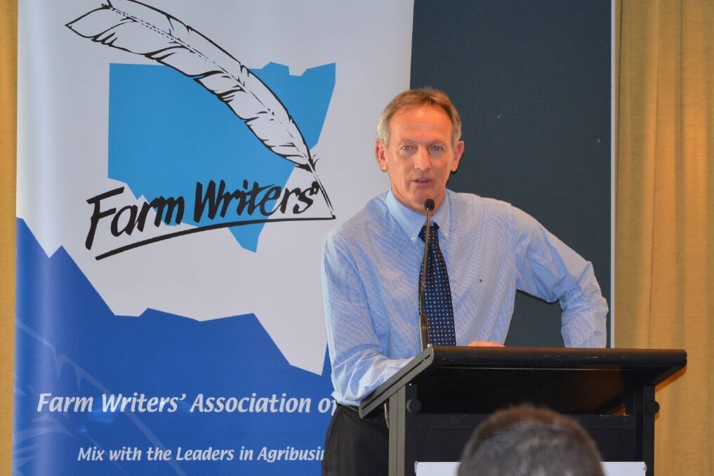 Norco chairman Greg McNamara at the Farm Writers' Association of NSW lunch.