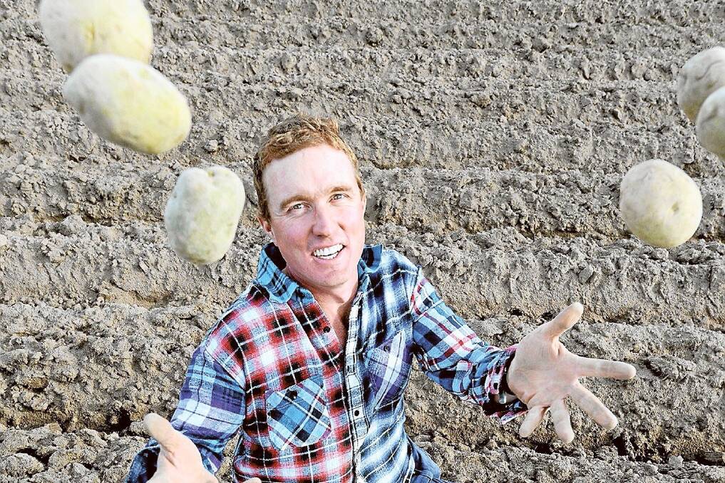 Fourth generation potato grower Luke Bartlett, “Brookland”, Brayton via Marulan, believes it is beneficial for growers to know more about consumer and market trends.