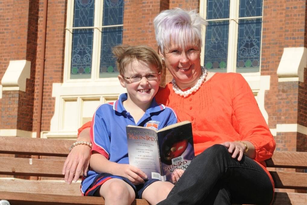 Gifted and talented student Milly Murphy, year four student at St Anne's Central School, Temora, with her mum Janet.
