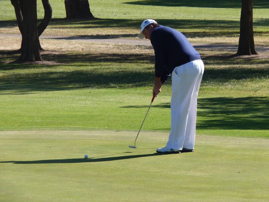 Parkes Golf Club course record holder, Robert Payne, during the NSW Country Men's Golf Championships held at Parkes on November 1 and 2.