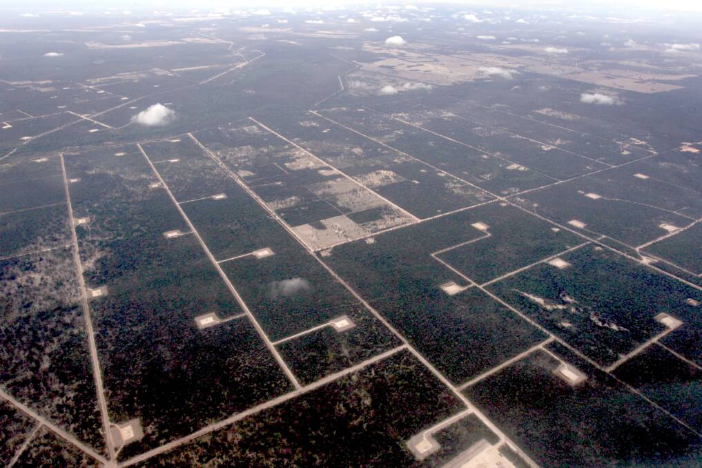 People are concerned that Santos' gas fields will emulate those already drilled in Queensland, as shown here at Chinchilla.
