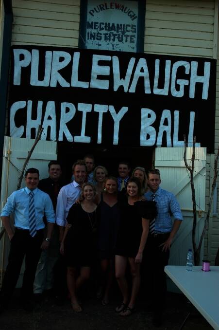 The Purlewaugh Charity Ball Committee will host their annual ball on January 17, 2015. Front: Jessie Davies, Harriet Moxham and Emily Doolan. Back: Nick Bruce, Dan Korff, Henry Moxham, Ed Blackburn, Lucy Clifton, Marcus Neiberding, Maddie Redden and Tom Blackburn.