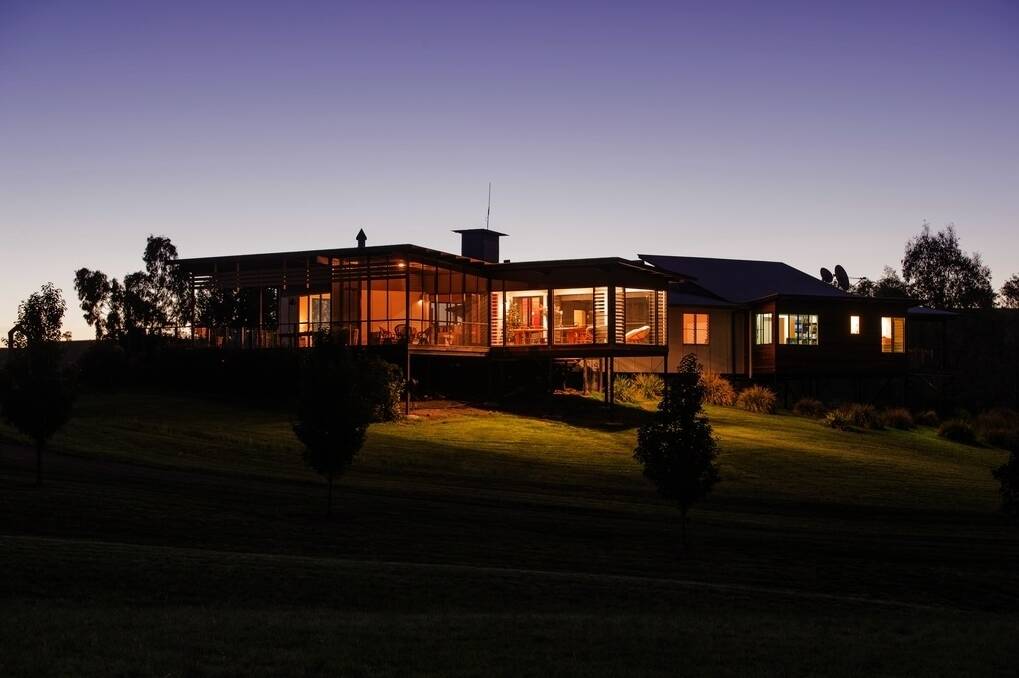 The four bedroom, architect-designed homestead on “East Hills” at Kars Springs, west of Scone, was completed in 2005.