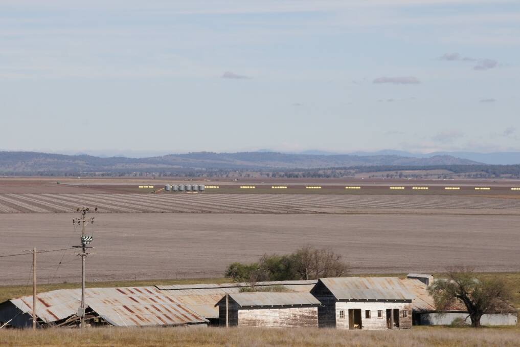 Farmland on the Liverpool Plains, at Breeza.