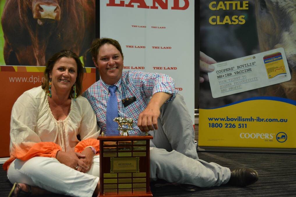 Sally and James Morse,  "Wongalee", Molong, were the winners of the 2015 Beef Spectacular Feedback Trial