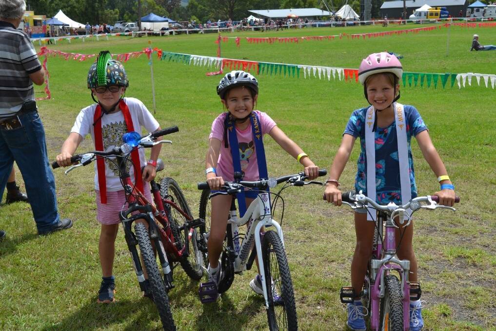 Bicycle races and cold treats led Kangaroo Valley's school children to the showground.