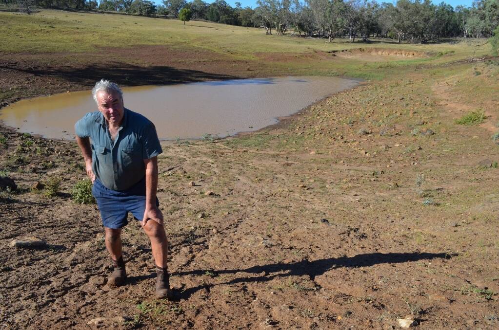 Grahame Pryor of Tambar Springs wants to access drought funding to desilt his dams.
