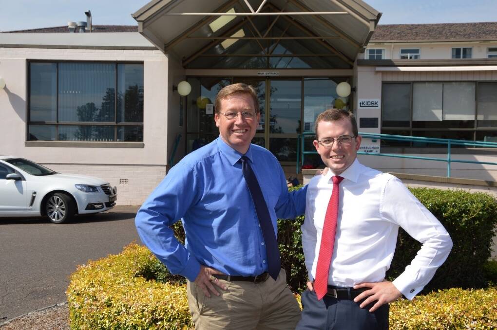 NSW Nationals leader Troy Grant and Northern Tablelands MP Adam Marshall. 