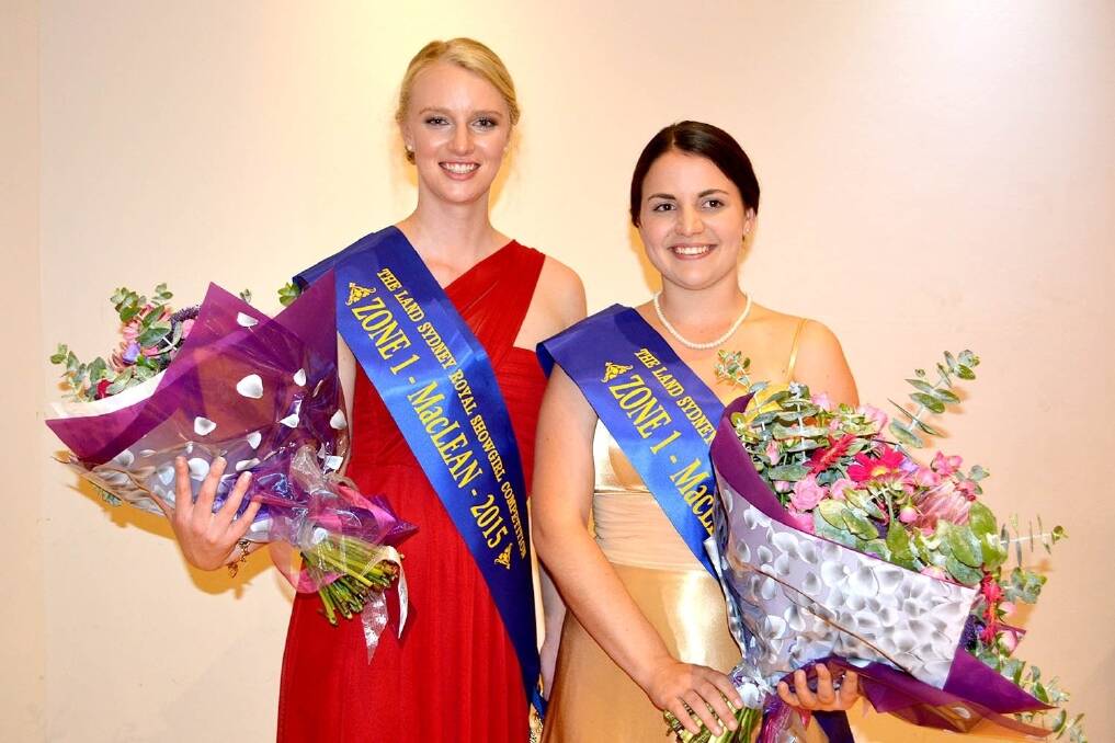 The Land Sydney Royal Showgirl representatives from Zone 1 are Ellie Stephens, Tregeagle, North Coast National Show Society, Lismore, and Emma Marks, Pottsville, Tweed River Agricultural Society.