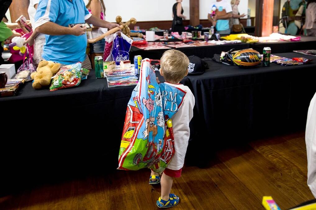 Brax Anderson from Young. Children from Royal Far West and Westmead Children's Hospital explore more than 300 showbags. Photo: Edwina Pickles.