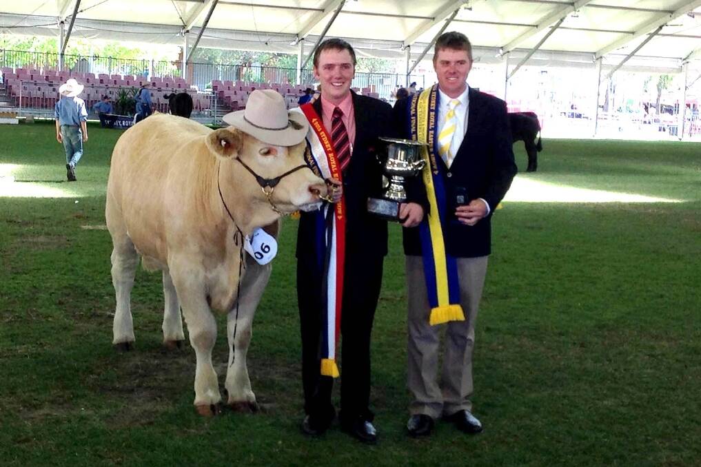 2015 National Young Auctioneer Nick Gray, Elders Ararat, Victoria and Chris Gooch Ray White Garvin and Cousens,Tamworth.  
