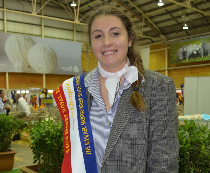 Sophie Watson, from the NorthWest region won the RAS/ASC Merino Sheep state Competition Final.