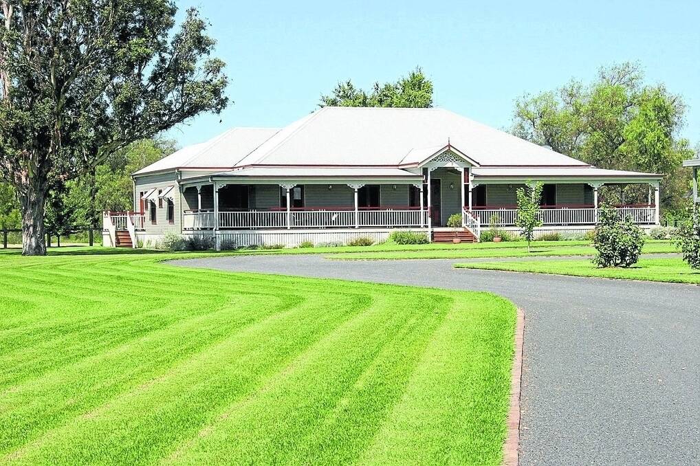 The five bedroom homestead on "Goanna Downs" at Scone was constructed in 2006.