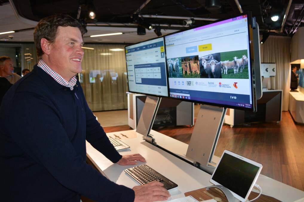 Wagga Wagga genetics and breeding advisor Craig Wilson takes RamSelect.com.au for a test drive at the apps launch in Sydney.