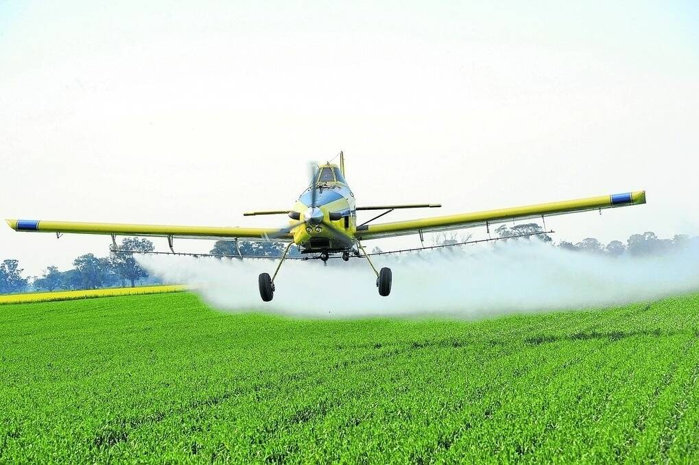 Boggy conditions have led to an increase in demand for aerial sprayers as machinery can’t get onto wet paddocks to spray from the ground.