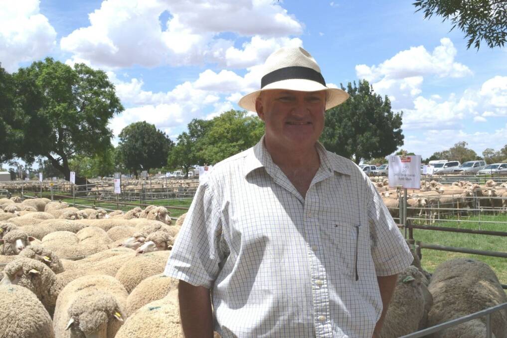 Bill Pye, Calga Dohnes, Coonamble, pictured during 2012 at the Uardry Dohne dispersal.
