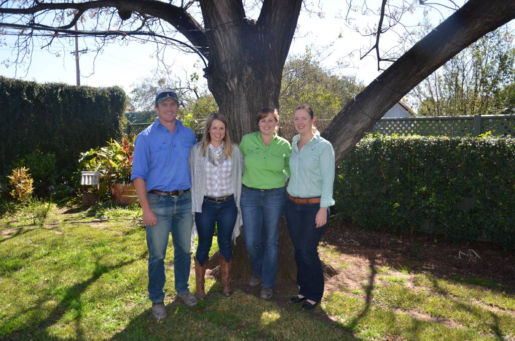 Young Aggies group members James Kanaley, Carla Woods, Fiona Norrie and Alice Devlin, all from Moree