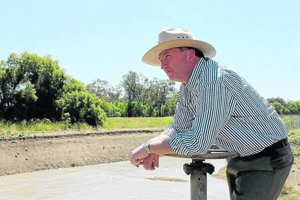 Federal Agriculture and Water Resources Minister, Barnaby Joyce. 