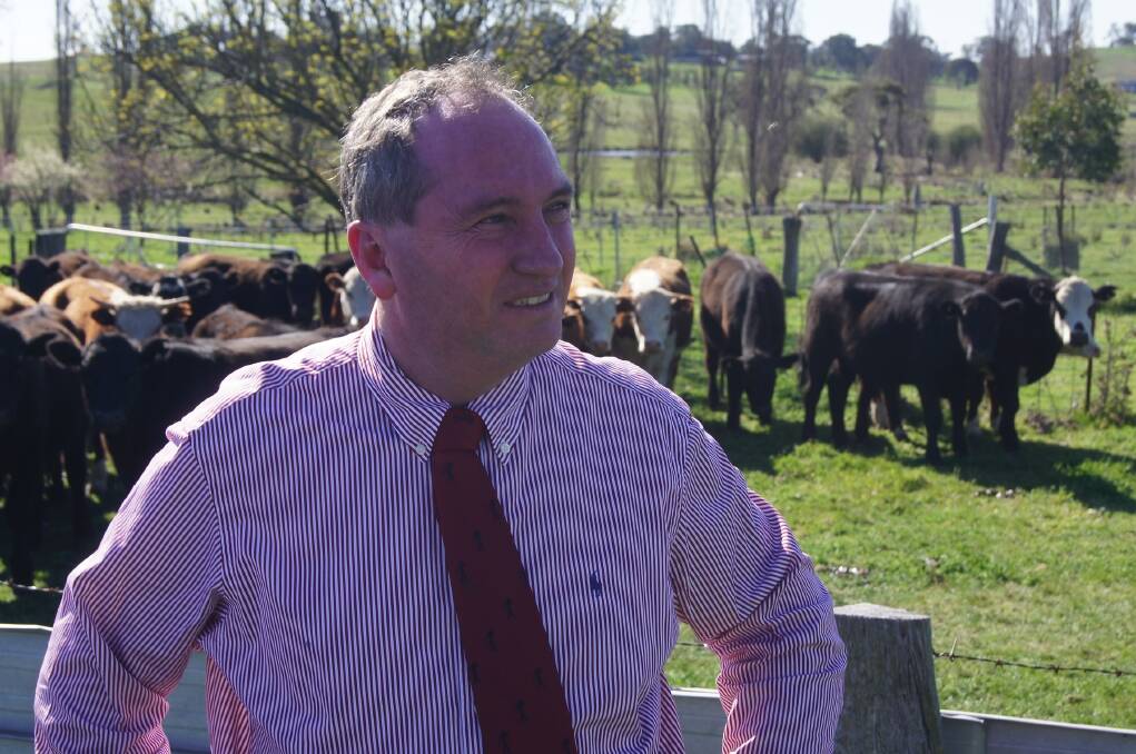 Federal Agriculture Minister Barnaby Joyce - prefers Australian farm land and agribusiness remain Australian owned.